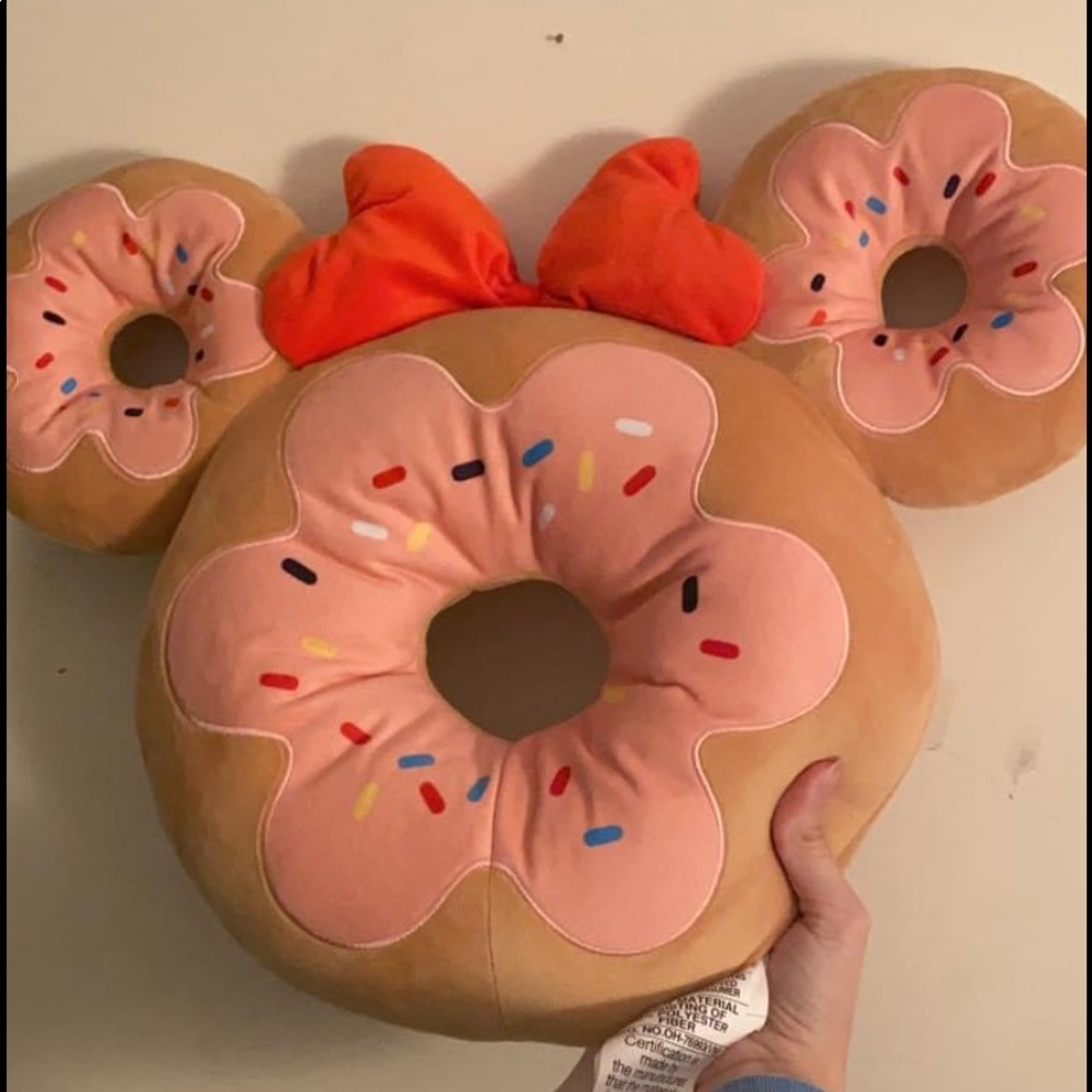 Minnie Mouse Donut Disney Pillow plush